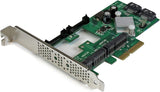 StarTech.com 2 Port PCI Express 2.0 SATA III 6Gbps RAID Controller Card with 2 mSATA Slots & HyperDuo SSD Tiering PCIe SATA 3 Controller