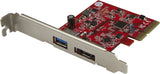 StarTech.com 2 Port USB 3.1 Gen 110Gbps and eSATA6Gbps PCIe Card PCI Express Controller Card 1x USBA and 1x eSATA PEXUSB311A1E