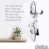 Delta Cycle Single Bike Wall Mount Rack with Tray for Fat Tires