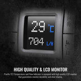 Thermaltake Pacific TF2 G1/4 Copper Core Construction TT RGB Plus Software Monitoring Celsius Fahrenheit Temperature and Flow Indicator CL-W275-CU00SW-ACS000523