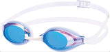 Swans SR-3M BLEM Racing Adult Mirror Swim Goggles, Blue/Smoke