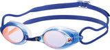 Swans SRX-M PAF BLOR Fina Approved Adult Racing Mirror Swim Goggles, Blue/Orange