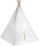 6ft Giant Teepee Play House of Pine Wood with Carry Case White