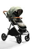 Joie Signature Aeria Baby Stroller for 0 to 5 Years 4in1 Baby Pram with Height Adjustable Seat Carbon