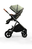 Joie Signature Aeria Baby Stroller for 0 to 5 Years 4in1 Baby Pram with Height Adjustable Seat Carbon