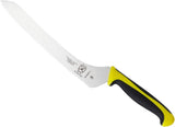 Mercer Culinary M23890YL Millennia Offset Wavy Edge Bread Knife 9 Inches Yellow