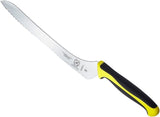 Mercer Culinary M23890YL Millennia Offset Wavy Edge Bread Knife 9 Inches Yellow