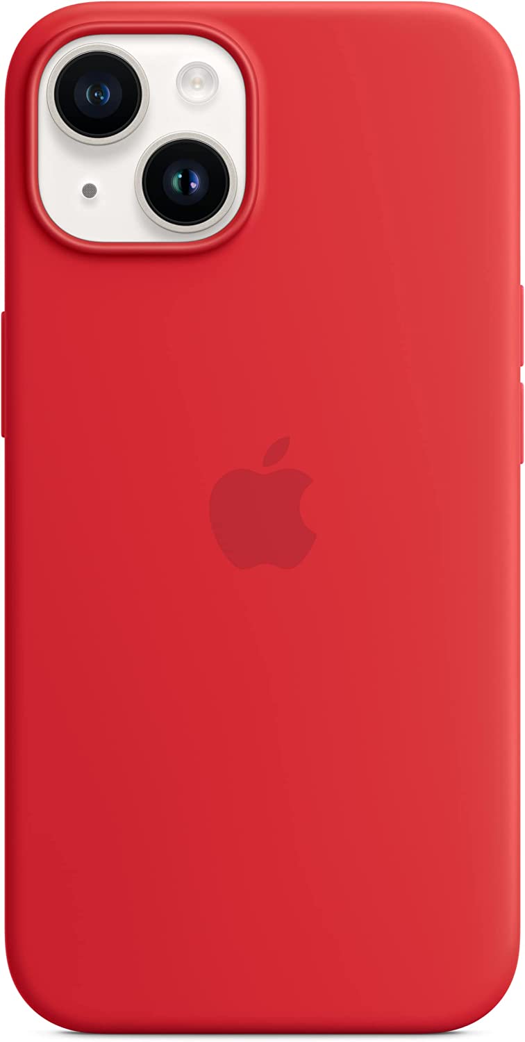 Apple iPhone 14 Silicone Case with MagSafe Red