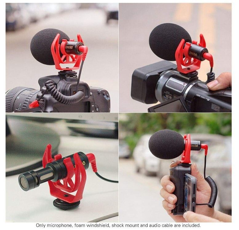Lensgo Lg-Dmm1 Microphone 3M Range Cardioid Vlogging Live Stream