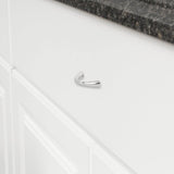 AmazonBasics Tapered Bow Cabinet Handle 3in Length 2.52in Hole Center Polished Chrome 10Pack