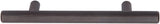 AmazonBasics Euro Bar Cabinet Handle 0.5in Diameter 5.88in Length 3.5in Hole Center Oil Rubbed Bronze 10Pack