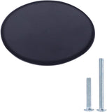 AmazonBasics AB1400FB10 Oval Cabinet Knob 1.44in Diameter Flat Black 10Pack