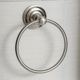 Amazon Basics AB-BR801-SN Traditional Towel Ring, 6.3-inch Diameter  Satin Nickel
