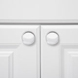 Amazon Basics Modern Wide Top Ring Cabinet Knob, Polished Chrome 10-Pack