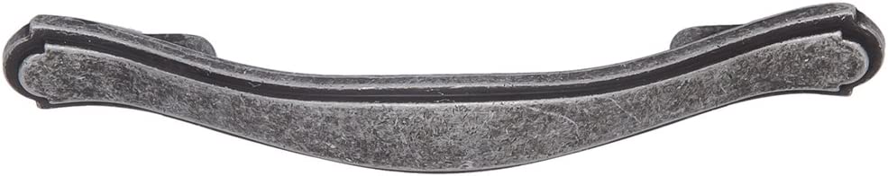 AmazonBasics Traditional Craftsman Cabinet Handle, Antique Silver 10-Pack