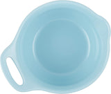 Rachael Ray 47524 Cityscapes Ceramic Mixing Bowl Set, Light Blue 2-Piece