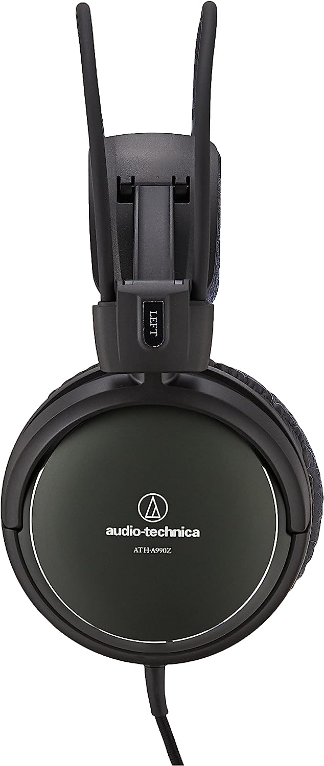 Audio-Technica ATH-A990Z Art Monitor Closed-Back Dynamic Headphone, Black