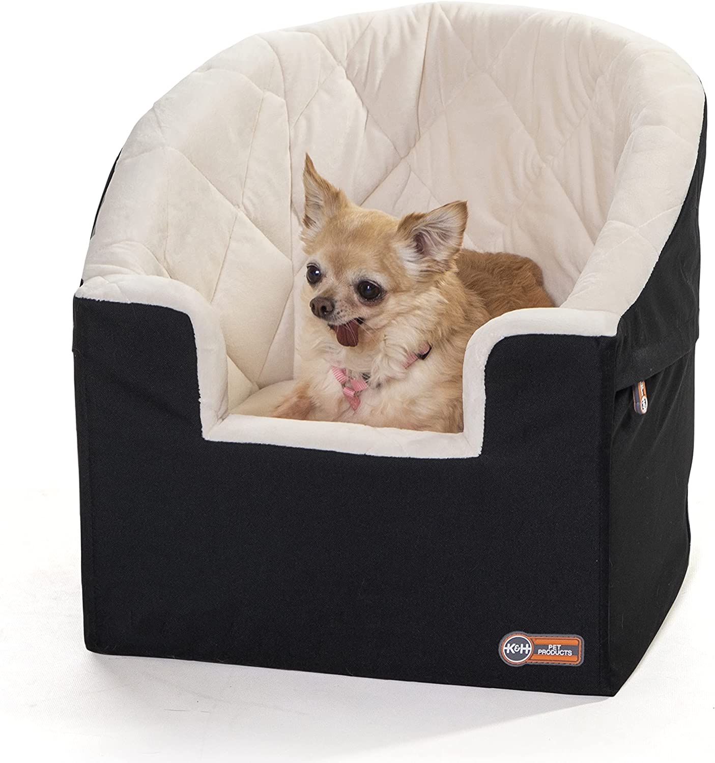 K&H Pet Products Bucket Booster Dog Car Seat Small BlackCream