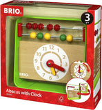BRIO 30447 Abacus with Clock Preschool Toy