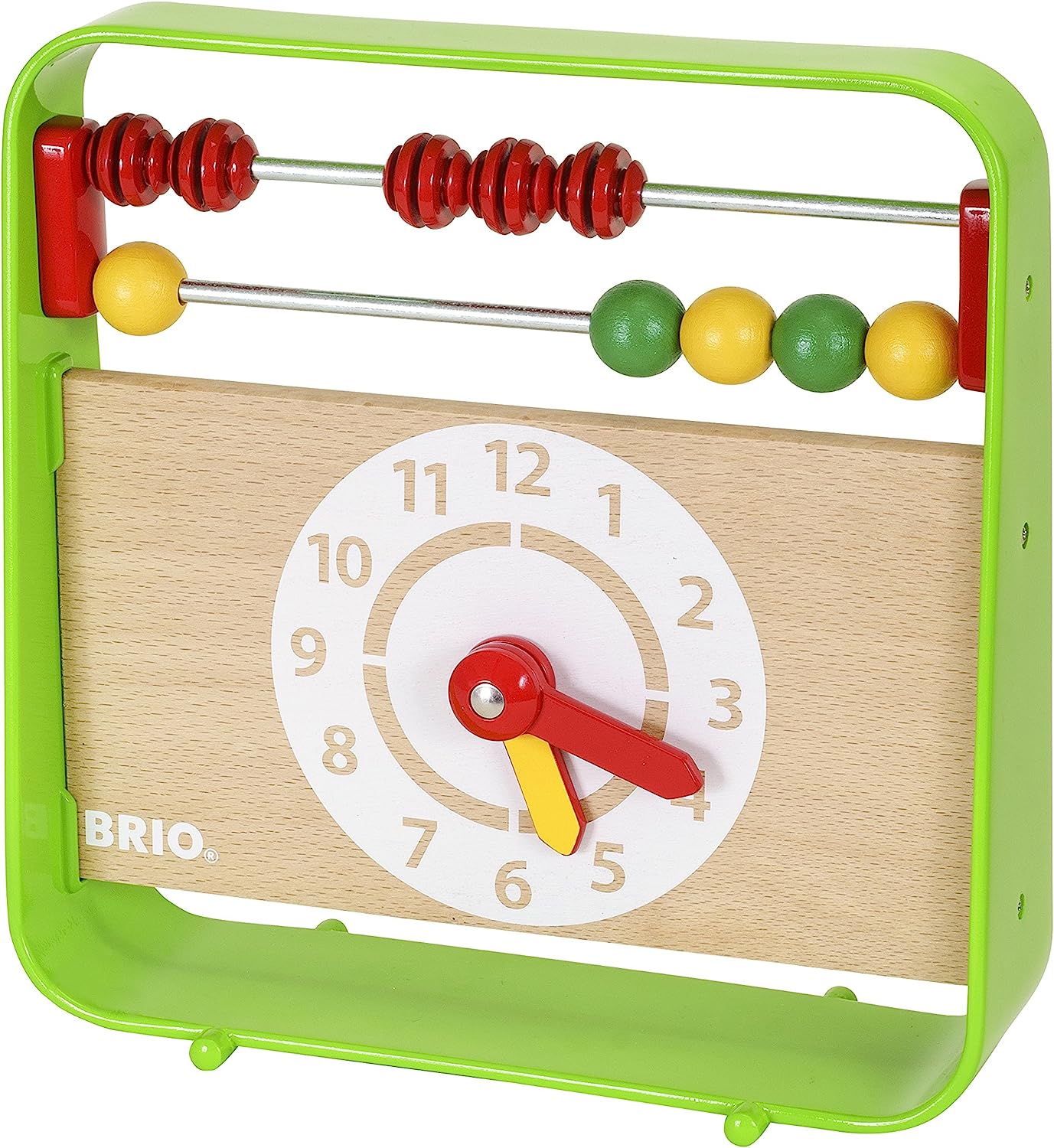 BRIO 30447 Abacus with Clock Preschool Toy