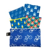 LOQI CO.GE Geometric Travel Collection Pouch Set of 4