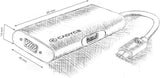 Cadyce CA-CVM USB-C VGA Multi-Port Adapter