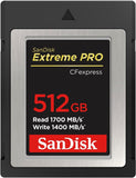 Sandisk SDCFE-512G-GN4NN Extreme Pro CFexpress Type B Memory Card 512GB