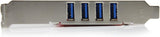StarTech.com 4 Port PCI SuperSpeed USB 3.0 Adapter Card