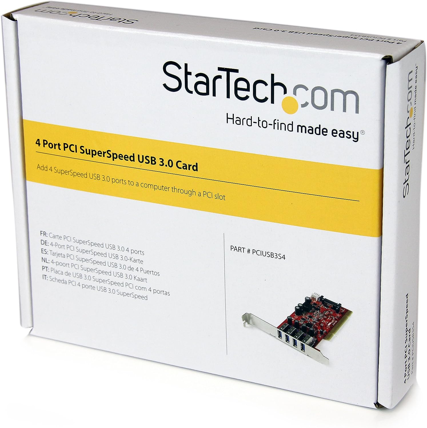 StarTech.com 4 Port PCI SuperSpeed USB 3.0 Adapter Card