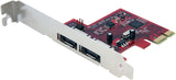 StarTech.com 2 Port SATA 6 Gbps PCI Express eSATA Controller Card PEXESAT32