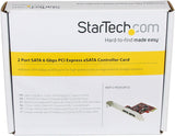 StarTech.com 2 Port SATA 6 Gbps PCI Express eSATA Controller Card PEXESAT32