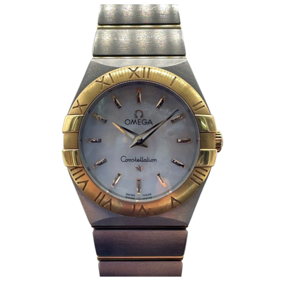 Gold watch white face online