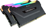 CORSAIR VENGEANCE RGB PRO 16GB 2x8GB DDR4 2666MHz C16 LED Desktop Memory Black