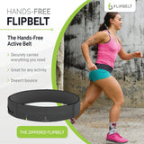 FlipBelt Zipper Running Belt Carbon XXS