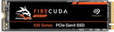 Seagate FireCuda 530 2TB Solid State Drive - M.2 PCIe Gen4 ×4 NVMe 1.4, speeds up to 7300 MB/s, Compatible PS5 Internal SSD,