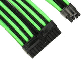 Thermaltake TtMod Sleeve Extension Power Supply Cable Kit GreenBlack AC-034-CN1NAN-A1