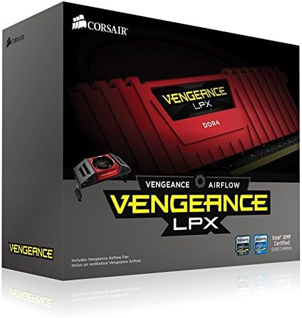 Corsair CMK16GX4M2K4133C19 Vengeance LPX And Vengeance Airflow 16GB 2x8GB DDR4 4133MHz PC Memory Black
