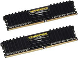 Corsair Vengeance LPX 8GB 2x4GB DDR4 DRAM 2400MHz PC4 19200 C14 Memory Kit Black