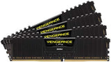 Corsair CMK32GX4M4Z2933C16 VENGEANCE LPX 32GB (4x8GB) DDR4 2933 (PC4-23400) C16 1.35V Desktop Memory - Black