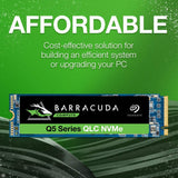 Seagate ZP2000CV3A001 Barracuda Q5 2TB Internal SSD M.2 NVMe PCIe Gen3 ×4 For Desktop Or Laptop
