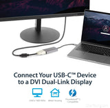 StarTech.com CDP2DVIDP USB 3.1 Type-C to Dual Link DVI-I Adapter