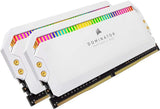 Corsair Dominator Platinum RGB 16GB (2x8GB) DDR4 3200 C16 1.35V Desktop Memory - White