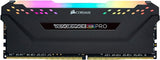Corsair RGB PRO 32GB (4x8GB) DDR4 2933 (PC4-23400) C16 Desktop Memory - Black (CMW32GX4M4Z2933C16)